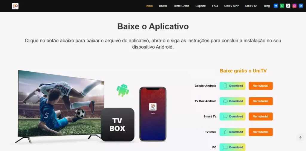 Unitv: Guia de Download e Instalação do UniTV APK 1 Unitv